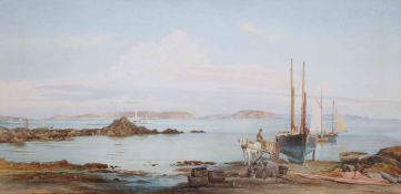 CHARLES FREDERICK DRAPER, A SUMMER'S AFTERNOON IN THE CHANNEL ISLANDS,