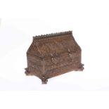 A CONTINENTAL BRONZE JEWELLERY CASKET IN RENAISSANCE STYLE, 19TH CENTURY,