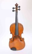 A VIOLIN, full size, label of Alfred Moritz with Excelsior mark,