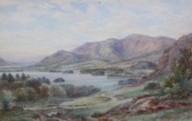 RALPH MORLEY (19TH/20TH CENTURY), SKIDDAW AND DERWENTWATER, signed, watercolour, framed.