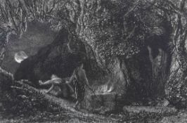 SAMUEL PALMER (1805-1881), THE CYPRESS GROVE AND THE SEPULCHRE, two etchings,