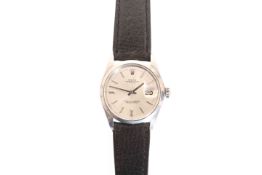 A ROLEX OYSTER PERPETUAL DATE CHRONOMETER WRIST WATCH, ref. 1500, cal.