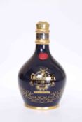 GLENFIDDICH SINGLE MALT SCOTCH WHISKY, Aged 18 Years Old, in blue ceramic decanter, 700ml.