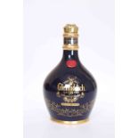 GLENFIDDICH SINGLE MALT SCOTCH WHISKY, Aged 18 Years Old, in blue ceramic decanter, 700ml.