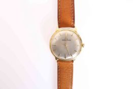 A JAEGER-LECOULTRE 18 CARAT GOLD WRIST WATCH,