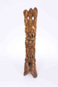 TRIBAL: A BONE CARVING, POSSIBLY A FAMILY TREE, PROBABLY LEGA,