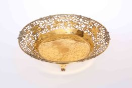 AN ASPREY SILVER-GILT BOWL, Sheffield 1989,