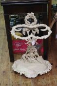 Cast iron stick stand with harvest decoration