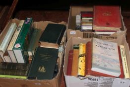 Books: Three boxes with over fifty books mostly of Yorkshire and Cleveland interest including