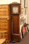 Antique oak 30 hour longcase clock,