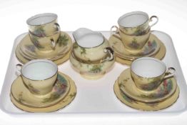 Aynsley twenty piece 'Bluebell Time' tea set