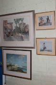 Collection of four various Russell Flint framed prints