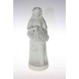 Parian figure of maiden with grape harvest,