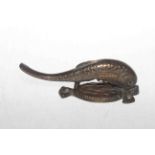 Cast dolphin door knocker