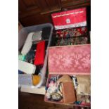 Large collection of jewellery in three boxes
