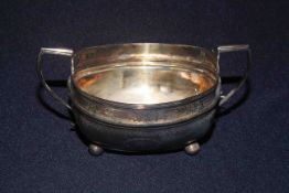 George III silver two-handled sugar basin by Crispin Fuller, London 1808,
