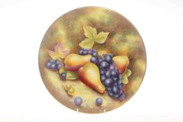 Fruit painted plate,