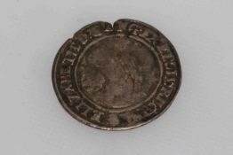 Elizabeth 1 six pence, mark rose,