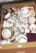 Box of china, teaware,