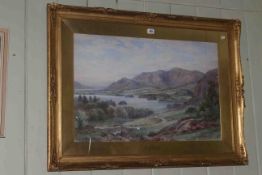 Ralph Morley, Skiddaw and Derwentwater, watercolour, signed lower left, 49cm x 73cm,