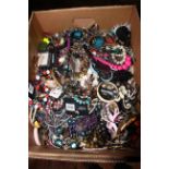 Box of costume jewellery