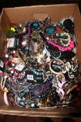 Box of costume jewellery