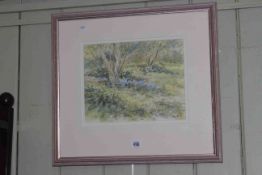 Chris Griffin, wooded landscape, watercolour, signed and dated 93 lower right, 24.5cm x 31.