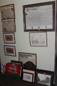 Large collection of prints, signs, notices etc.