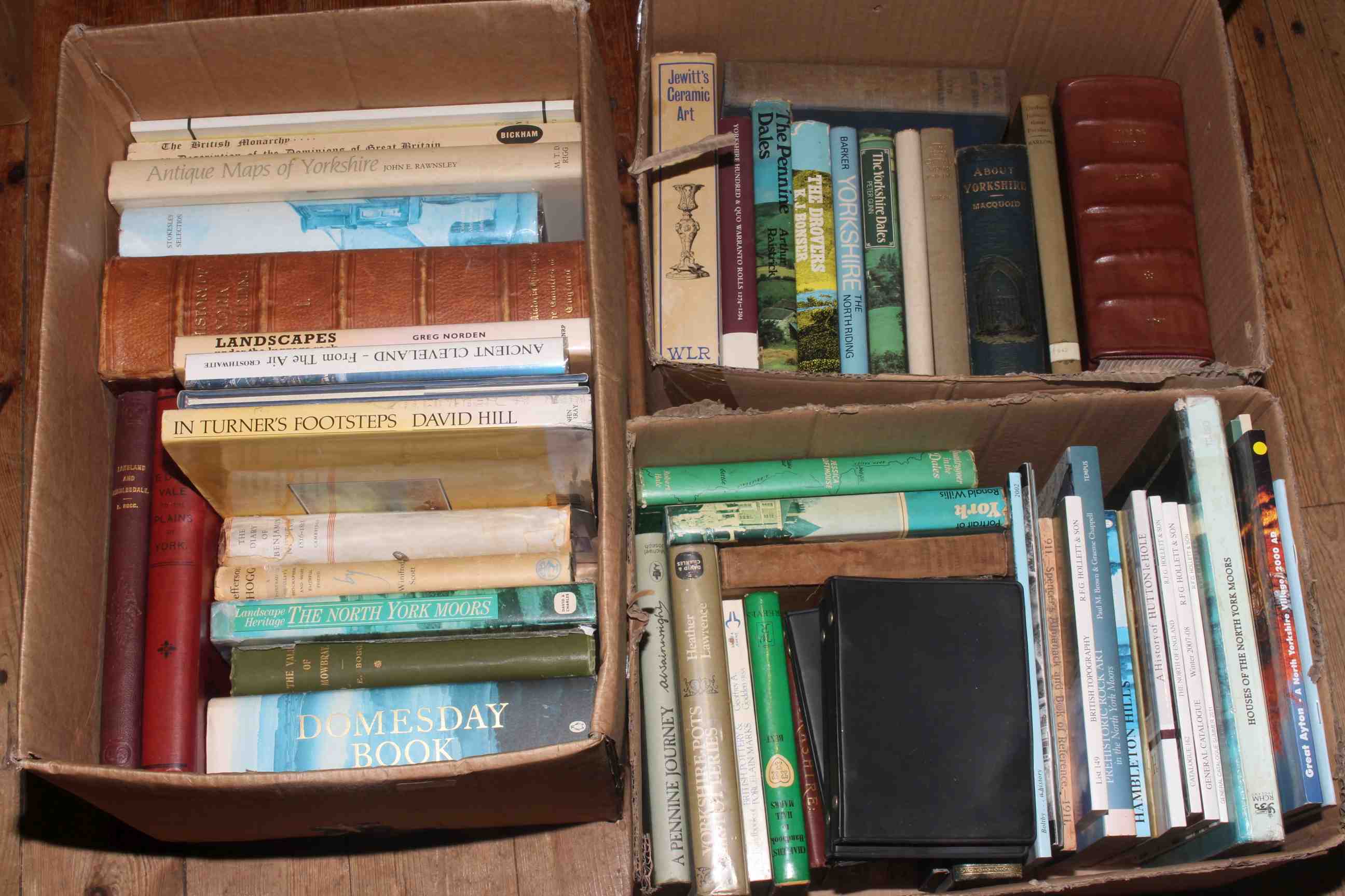 Books: Over fifty items in three boxes of Yorkshire and other interest including History of North