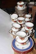 Royal Albert Old Country Roses thirty eight piece tea set and set of Spode tea plates