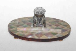 Victorian mother of pearl desk stand