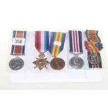 First World War medals for 13692 SJT E Pilkington including military medal (5)