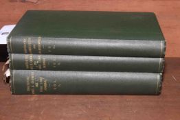 Books: Three volumes of Yorkshire Notes & Queries and Folk Lore Journal,