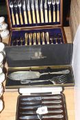 Canteen of fish cutlery,