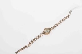 Ladies 9 carat gold bracelet watch