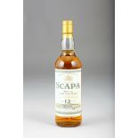 Scapa 12 year old Single Orkney Malt, 40% vol 70cl with carton