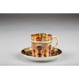 Twenty four piece Royal Crown Derby coffee set, consisting of twelve coffee cups and twelve saucers,