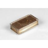 Early Victorian Silver snuff box, engine turned decoration assay marked Birmingham 1838. Silversmith