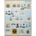 Military Insignia of West Africa A card bearing items of Sierra Leone and the Gold Coast,