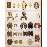 Army Tradesman and Employment Badges A card displaying Equitation badges for Scouts, Rough Riders,