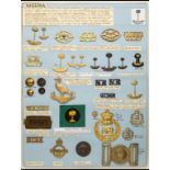 Military and Civil Insignia of Nigeria A card of shoulder titles, cap and collar-badges of the