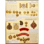 Indian Staff Corps Insignia and other items A Victorian pre-1876 gilt and white metal waistbelt-