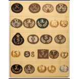 Army Tradesman and Employment Badges A card of assorted sleeve badges, mainly in worsted