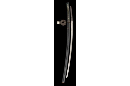 A JAPANESE SWORD (KATANA), LATE EDO PERIOD the blade koshi-zori and ko-kissaki in slender tachi-