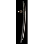 A JAPANESE SWORD (KATANA), LATE EDO PERIOD the blade koshi-zori and ko-kissaki in slender tachi-