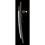 A JAPANESE SWORD (CHISA KATANA), LATE KOTO PERIOD the blade shinogi-zukuri, iori-mune, shallow