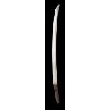 A JAPANESE SWORD (WAKIZASHI), SHINTO PERIOD the blade shinogi-zukuri, shallow tori-zori, iori-mune