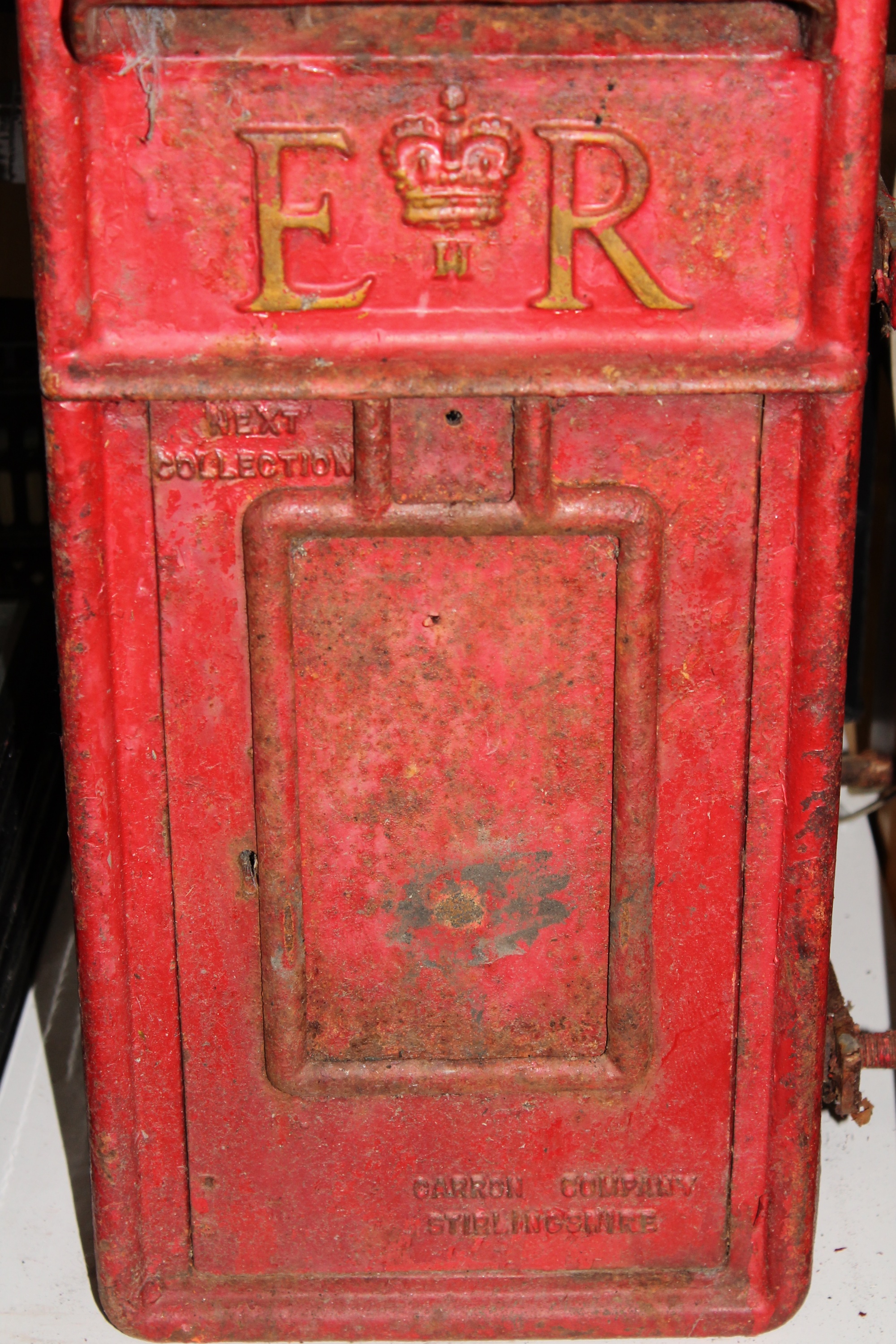 A mid-20th century cast metal Royal Mail post box CONDITION REPORT: This has two - Image 7 of 7