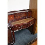 An inlaid mahogany lady's writing desk