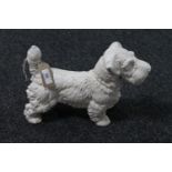 A cast iron figure of a Scottie dog